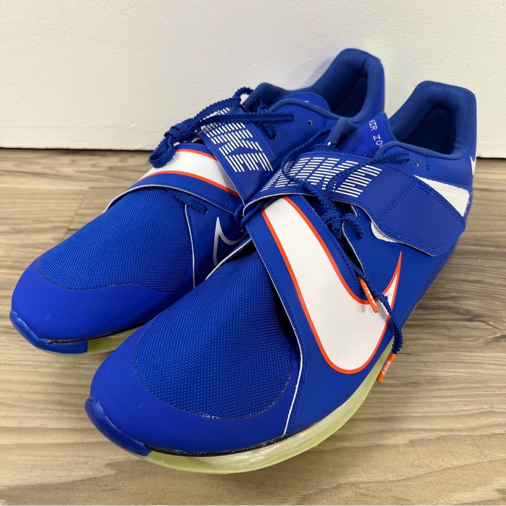 NIKE AIR ZOOM LJ ELITE LONG JUMP Track & Field Blue Men Size 12 CT0079-400 NWOB